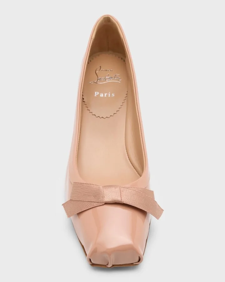 Mamaflirt Patent Red Sole Ballerina Pumps - Image 5