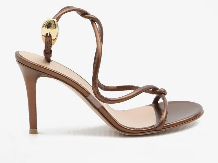 Mamba 85 Metallic Leather Sandals