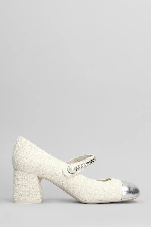 Mame Pumps In Beige Fabric