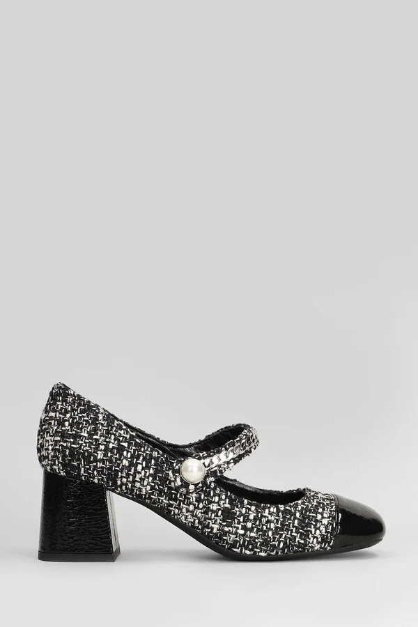 Mame Pumps In Black Fabric