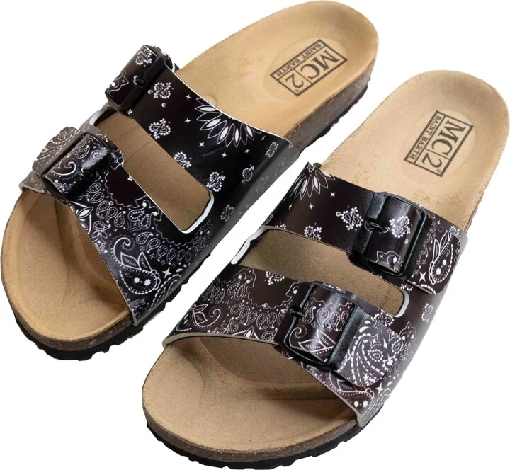 Man Black Cork Sandals - Image 2