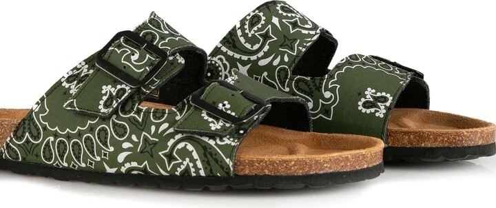 Man Sandals With Bandanna Print - Image 2