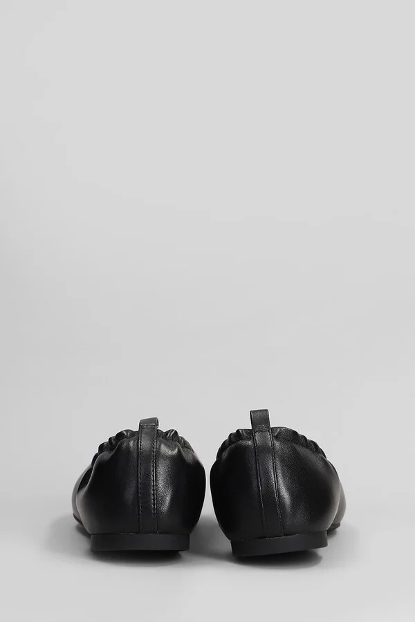 Mandy Flex Ballet Flats In Black Leather - Image 4