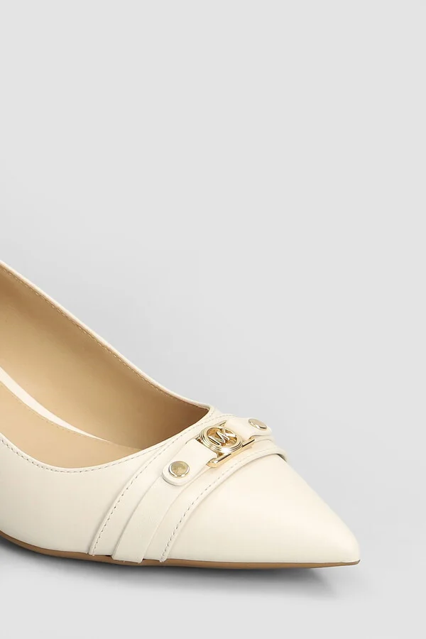 Mandy Flex Pumps In Beige Leather - Image 5