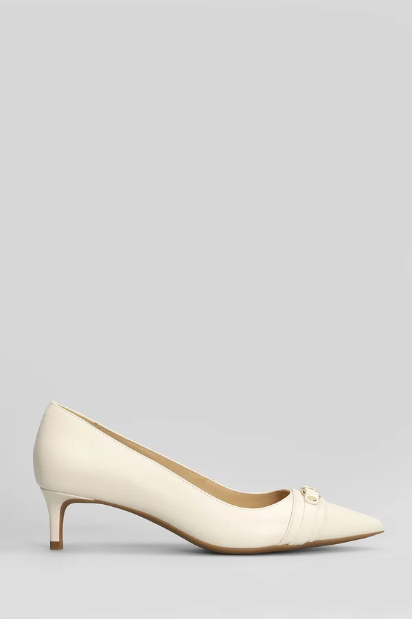Mandy Flex Pumps In Beige Leather