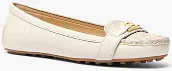 Mandy Leather and Signature Logo Moccasin