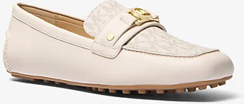 Mandy Leather and Signature Logo Moccasin Loafer