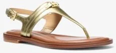 Mandy Metallic Leather T-Strap Sandal - Image 2