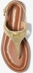 Mandy Metallic Leather T-Strap Sandal - Image 4