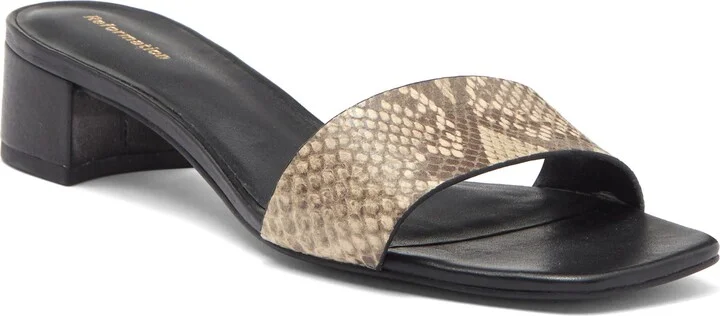Mandy Minimal Block Heel Sandal