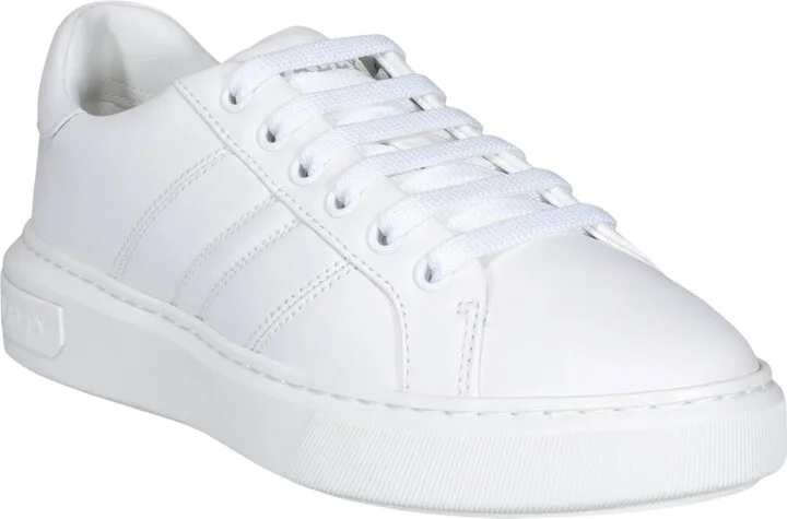 Mandye 6238693 Women's White Calf Plain Sneakers