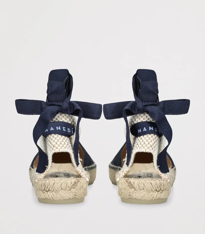 Manebi Canvas Hamptons Ankle-Strap Espadrilles - Image 2