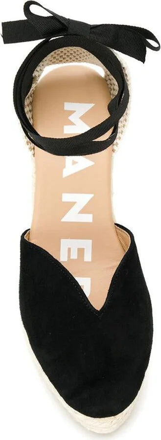 Manebí Hamptons Suede Heart-Shaped Wedge Espadrilles - Image 4