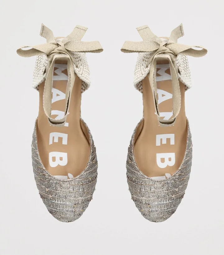 Manebi Hamptons Wedge Espadrilles 80 - Image 4