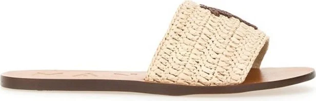 Manebí Palm Embellished Slide Sandals