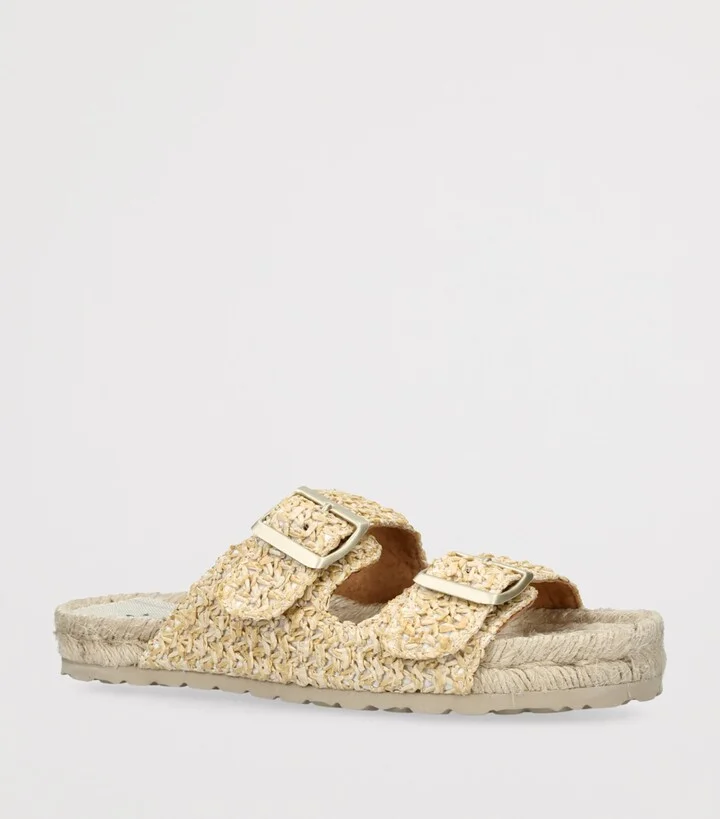 Manebi Raffia Nordic Sandals - Image 3