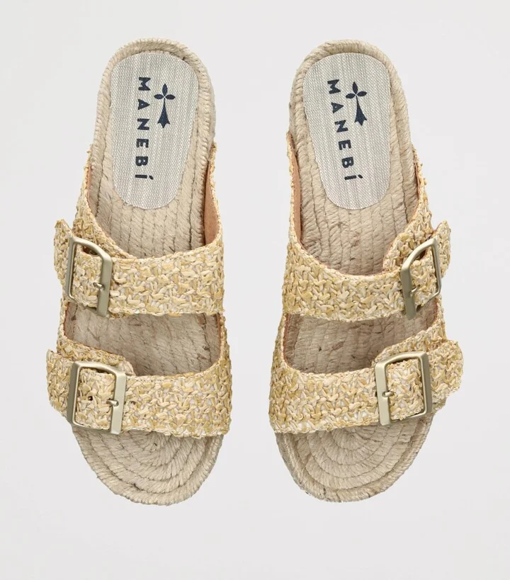 Manebi Raffia Nordic Sandals - Image 4