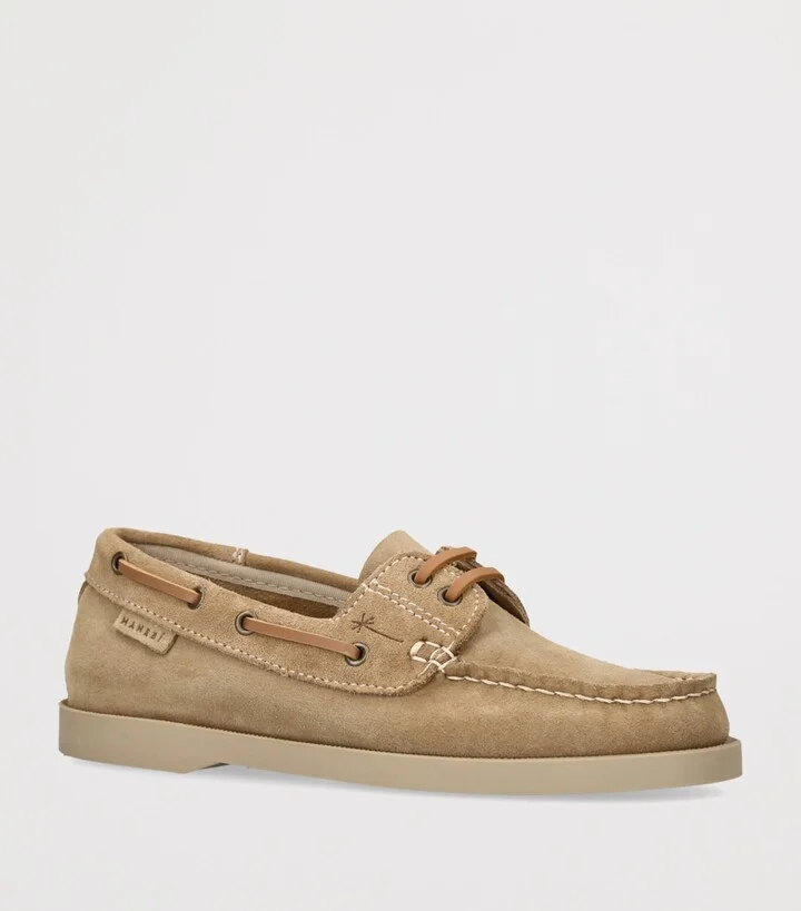 Manebi Suede Boat Shoes - Image 3