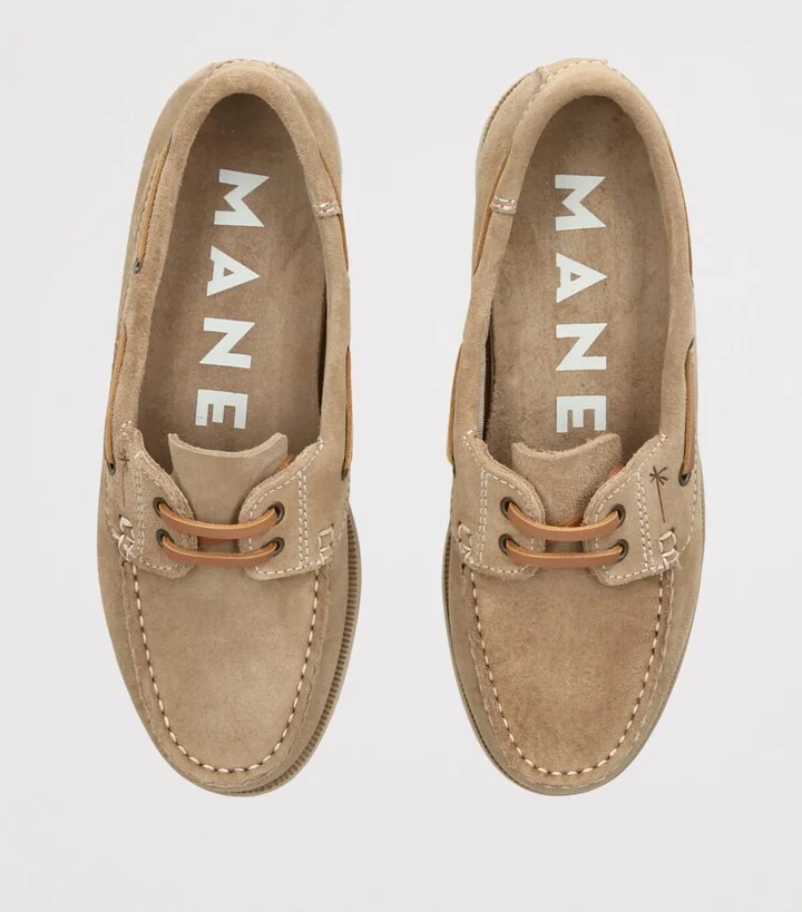 Manebi Suede Boat Shoes - Image 4