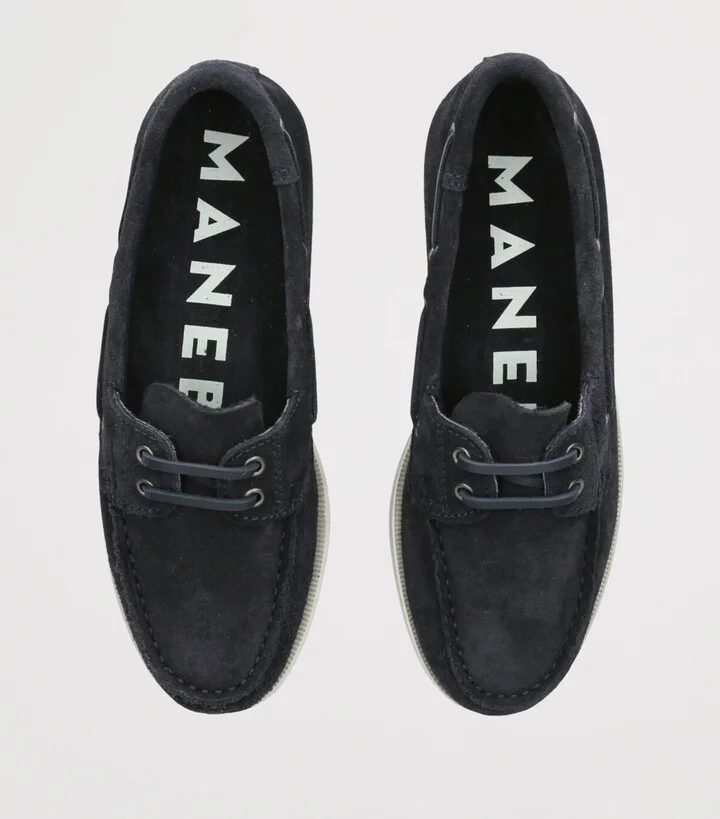Manebi Suede Boat Shoes - Image 4