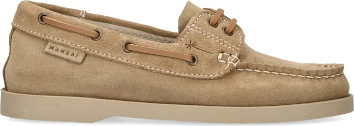 Manebi Suede Boat Shoes