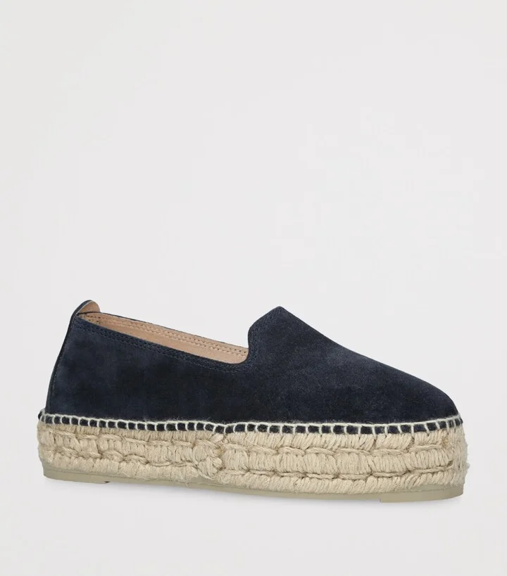 Manebi Suede Hamptons Double Sole Espadrilles 40 - Image 3