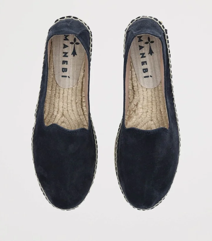 Manebi Suede Hamptons Double Sole Espadrilles 40 - Image 4