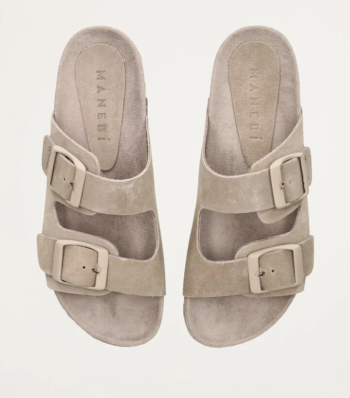 Manebi Suede Hamptons Sandals - Image 4