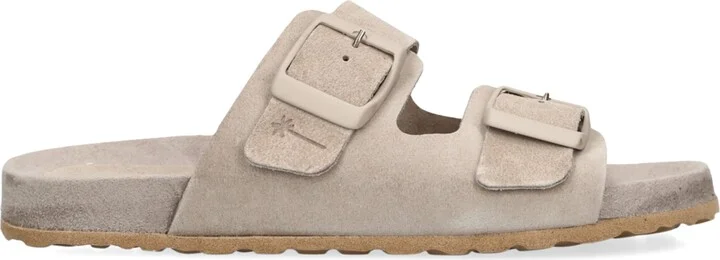 Manebi Suede Hamptons Sandals