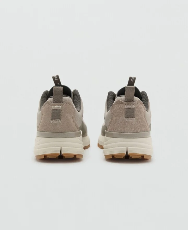 Mango Men's Lace-Up Panel Sneakers - Image 3