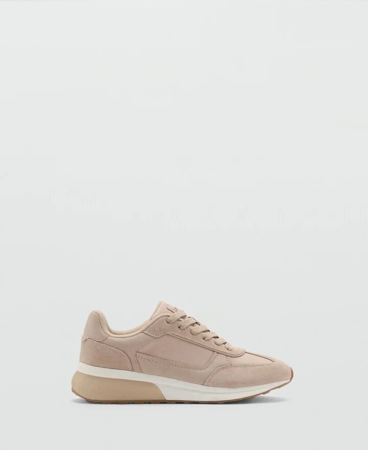 Mango Men's Leather Mixed Sneakers - Image 2