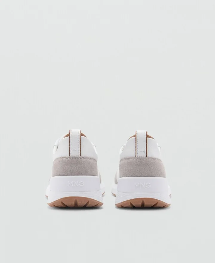 Mango Men's Leather Mixed Sneakers - Image 7