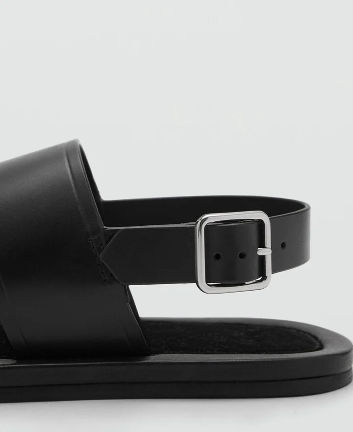 Mango Men's Leather Strap Sandals - Image 2