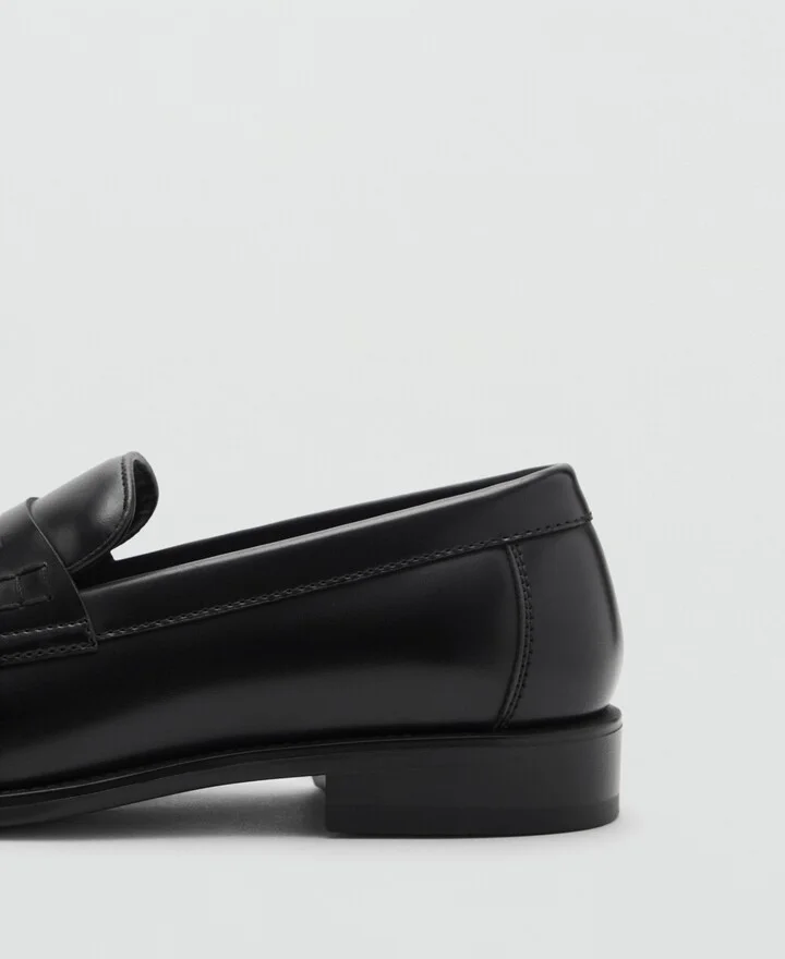 Mango Men's Nappa Leather-Effect Moccasins - Image 4