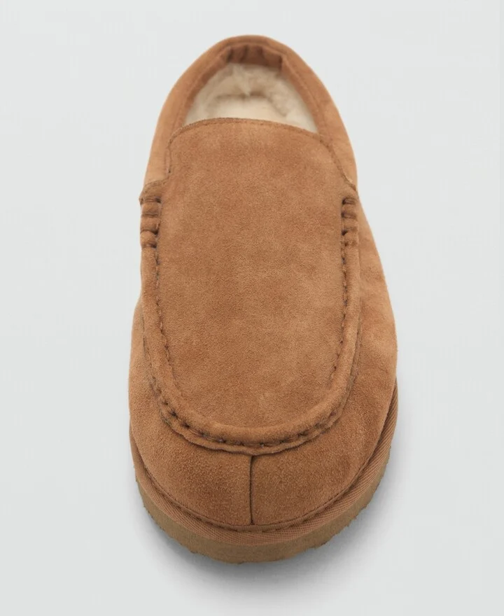 Mango Men's Sheepskin Lining Suede Clogs - Image 2
