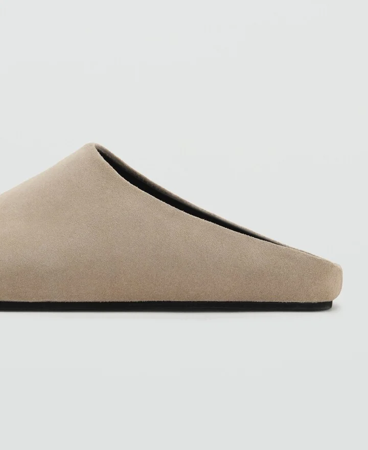 Mango Men's Suede Leather Clogs - Image 3