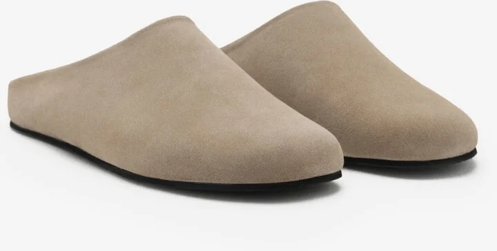 Mango Men's Suede Leather Clogs