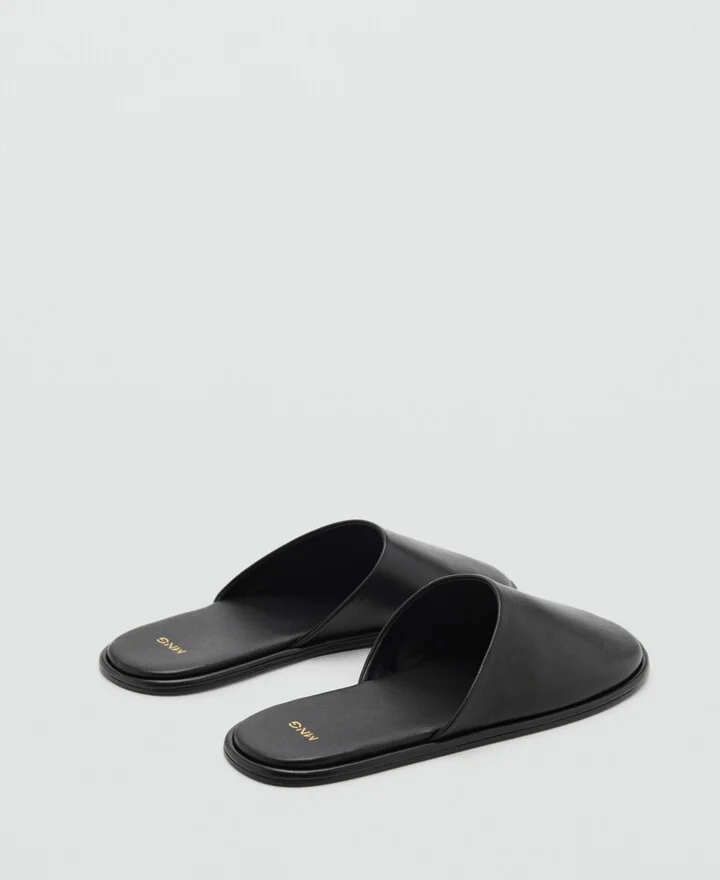 Mango Women's Backless Leather Shoes - Image 2