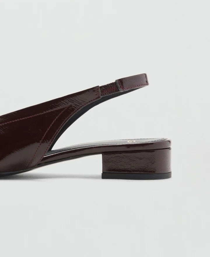 Mango Women's Block Heel Leather Shoes - Image 2