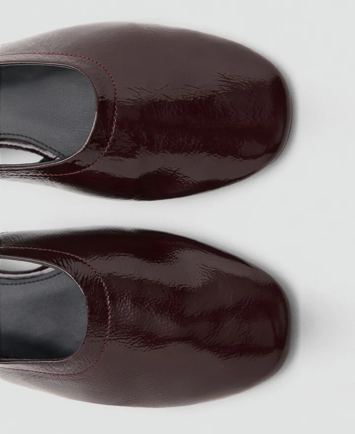 Mango Women's Block Heel Leather Shoes - Image 3