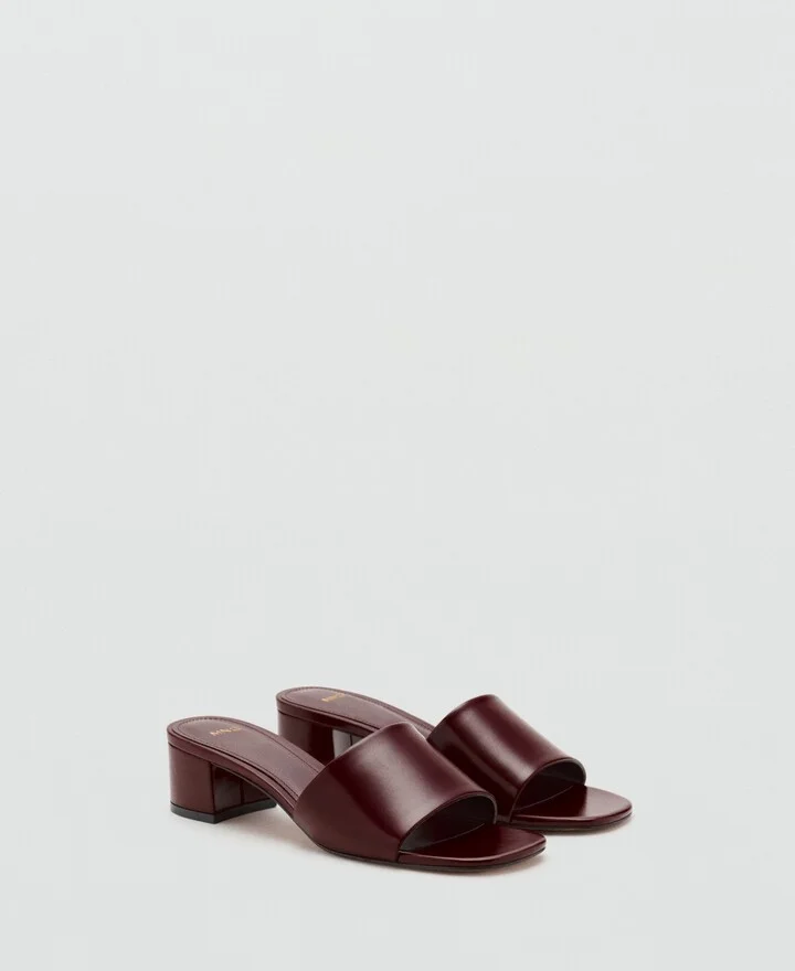 Mango Women's Block-Heel Strap Sandals