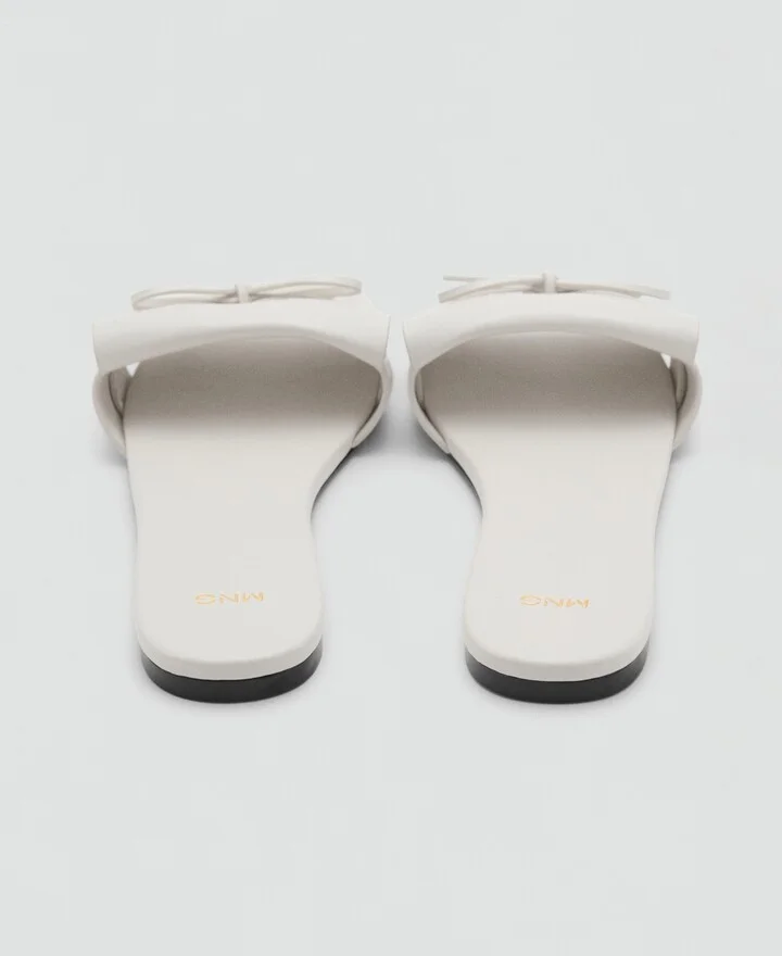 Mango Women's Bow Detail Fringed Sandals - Image 2