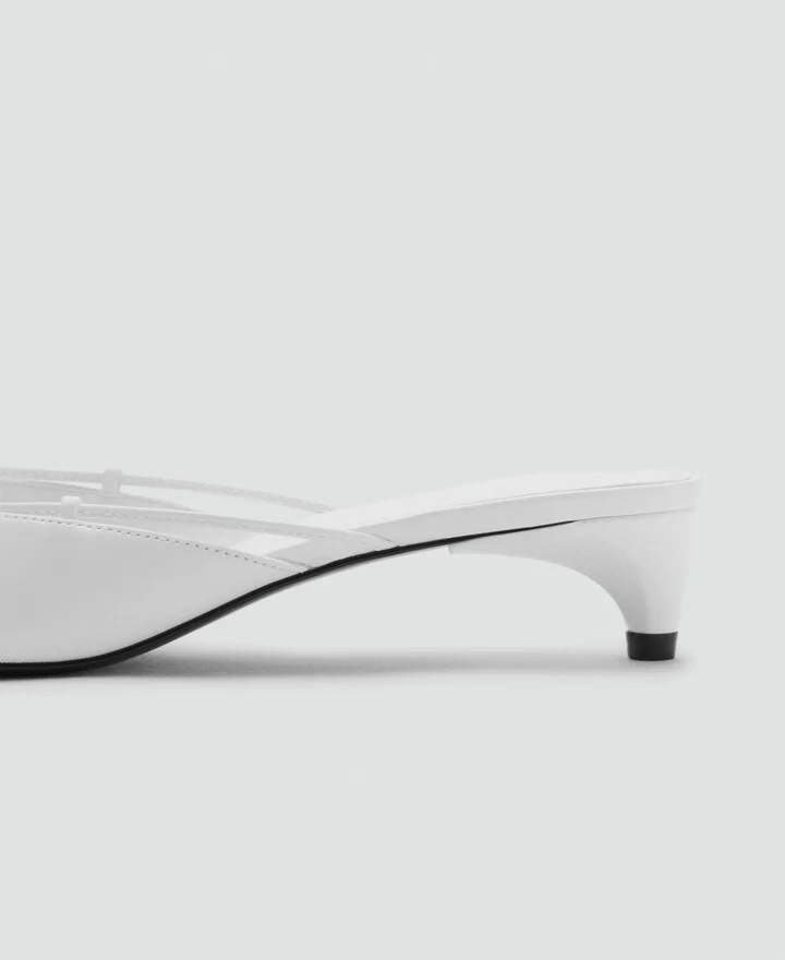 Mango Women's Bow Detail Kitten Shoes - Image 2