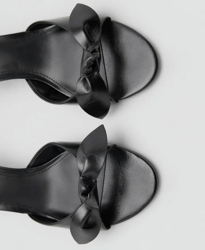 Mango Women's Bow Heel Sandals - Image 2