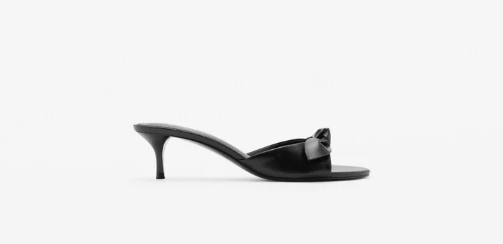 Mango Women's Bow Heel Sandals - Image 3