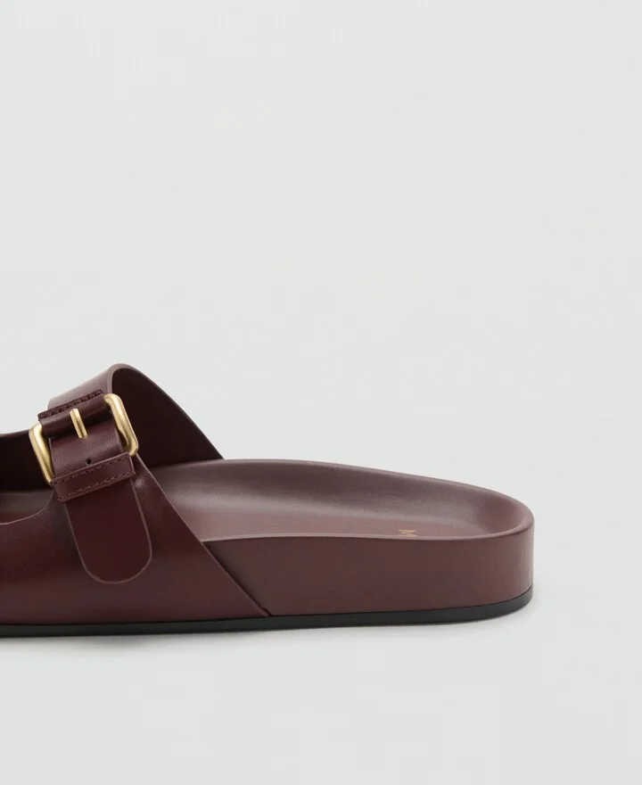 Mango Women's Buckle Flat Sandals - Image 2