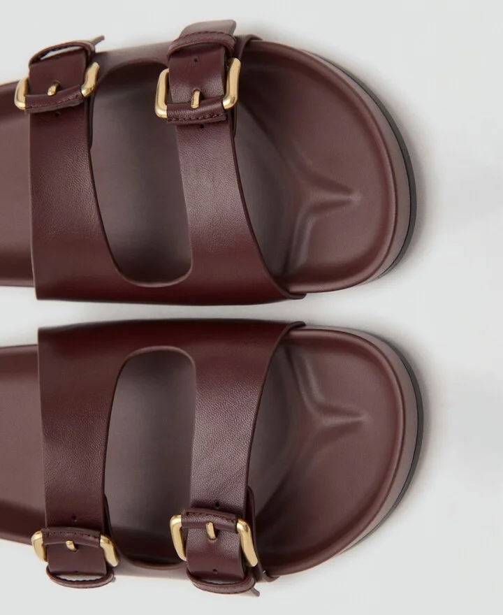 Mango Women's Buckle Flat Sandals - Image 3