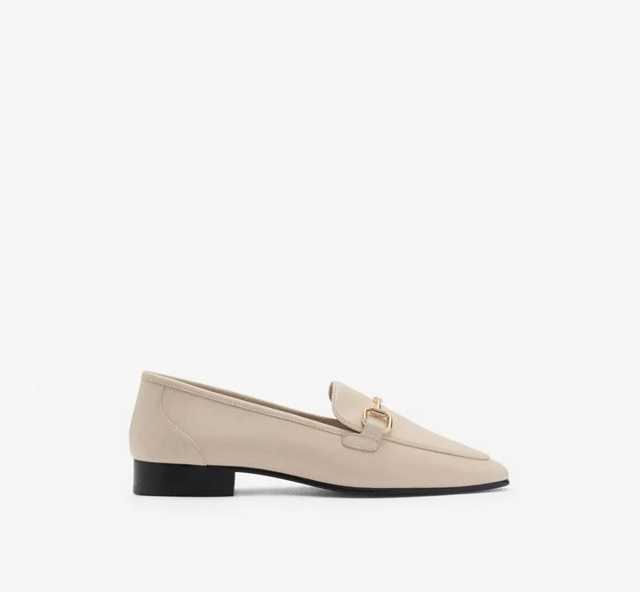 Mango Women's Buckle Leather Moccasins Shoes - Image 2
