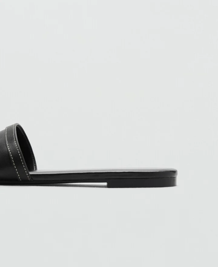 Mango Women's Buckle Leather Sandals - Image 2