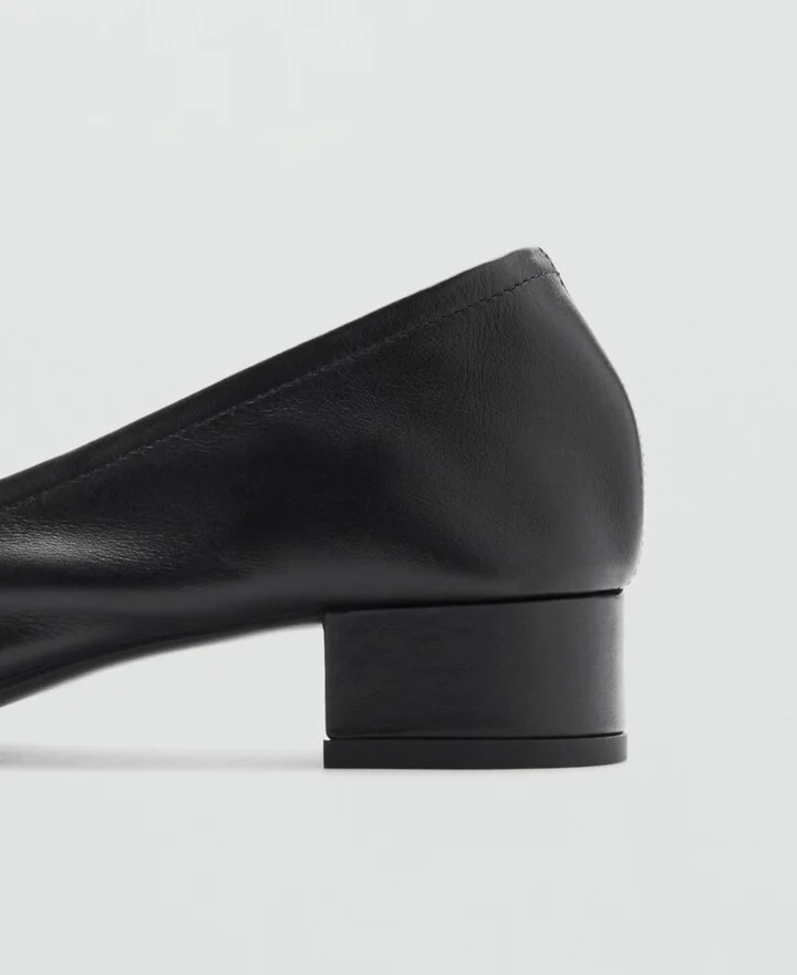 Mango Women's Buckle Leather Shoes - Image 3